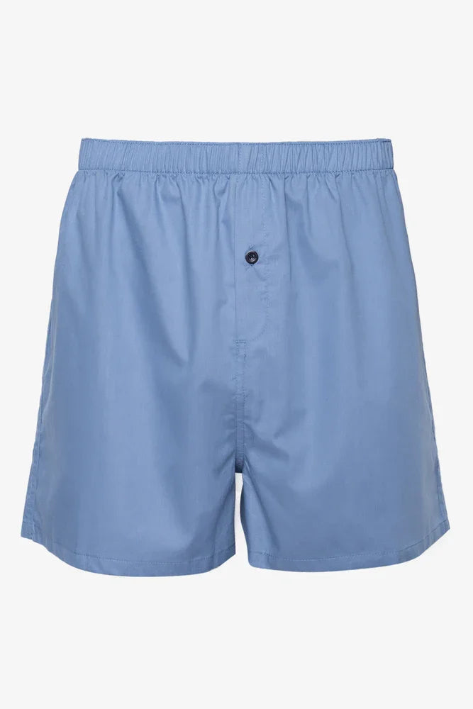 3 Pack Check Woven Boxers Burgundy, Navy And Light Blue
