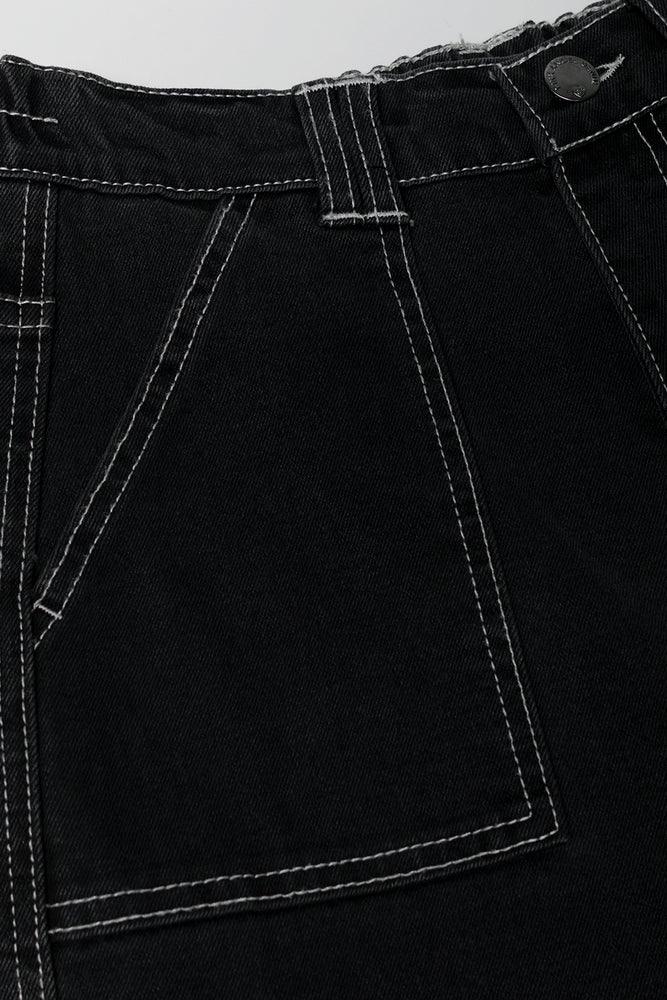 Cargo Denim Jeans Black