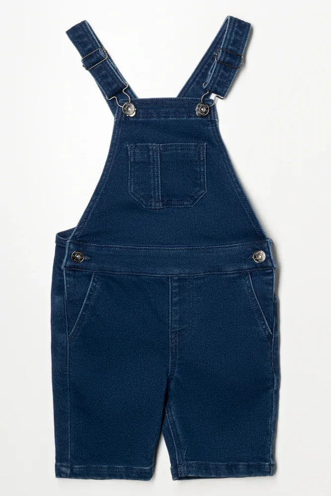 Dungaree Shorts Blue