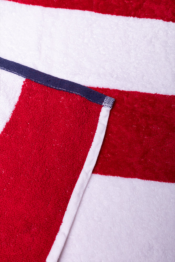 Stripe Beach Towel Pink (1)