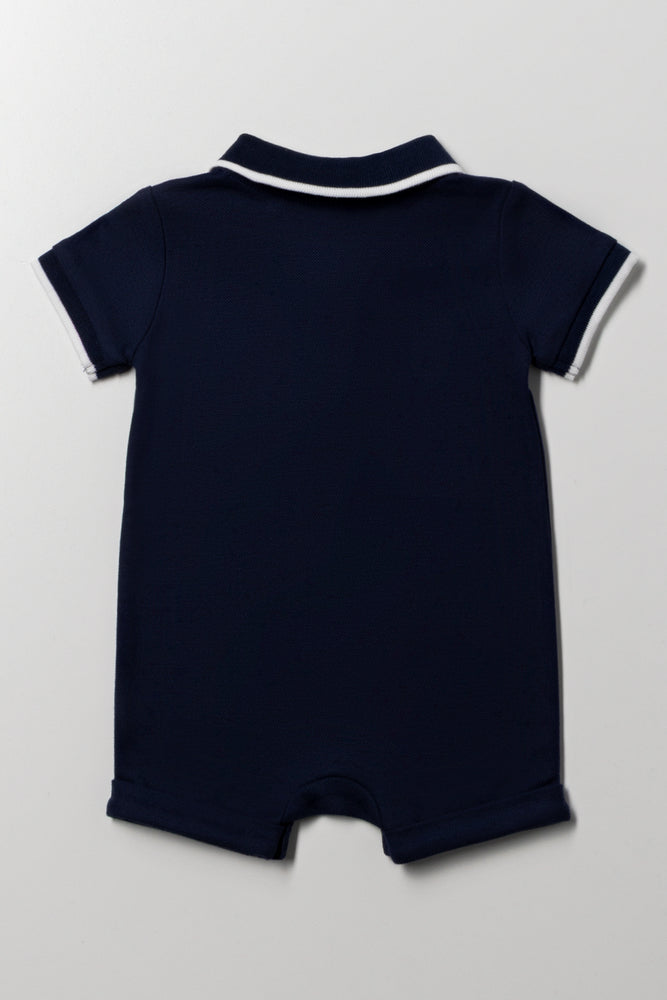 Golfer Romper Navy (2)