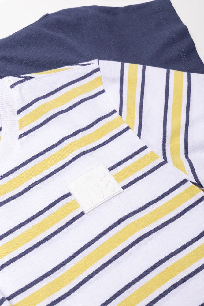 2 Pack T-Shirts White And Navy