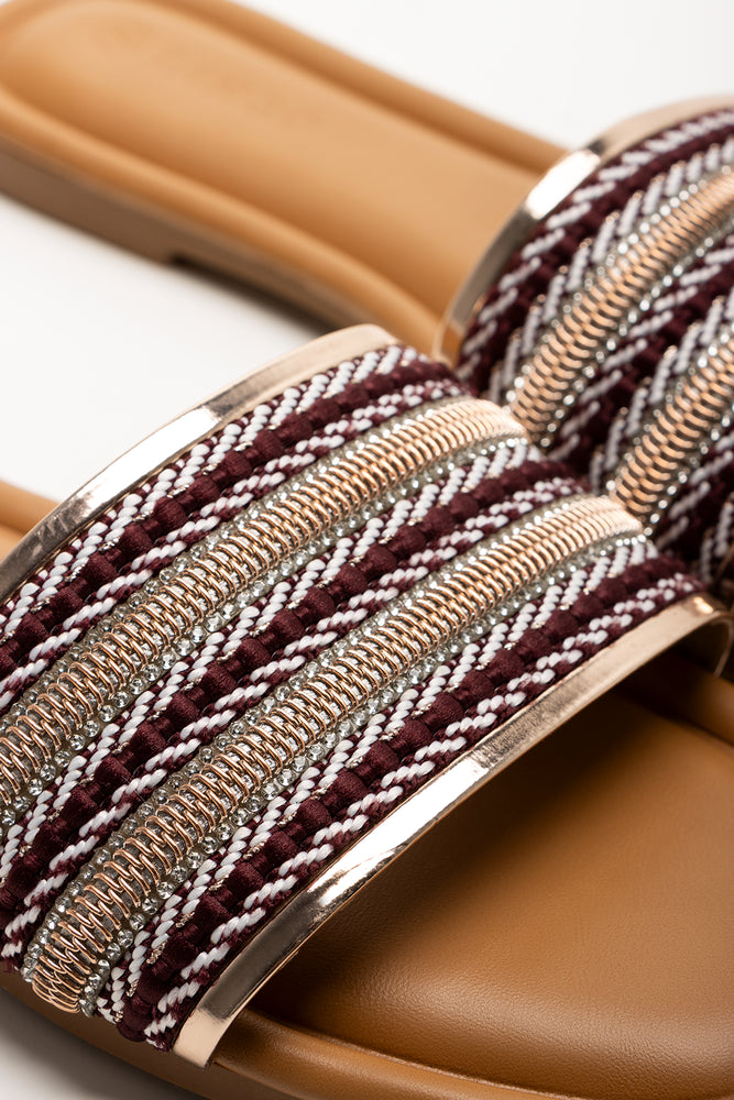 Embellished Mule Tan (2)