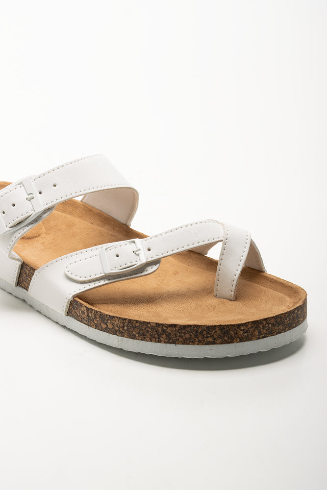 Toe Post Sandals White (2)