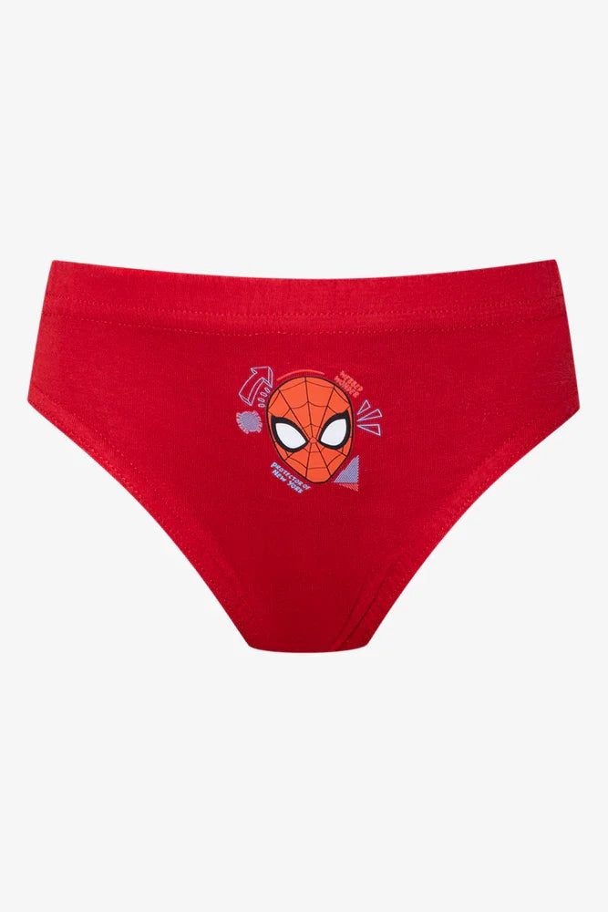 Spider-Man 3 Pack Briefs Red And Blue