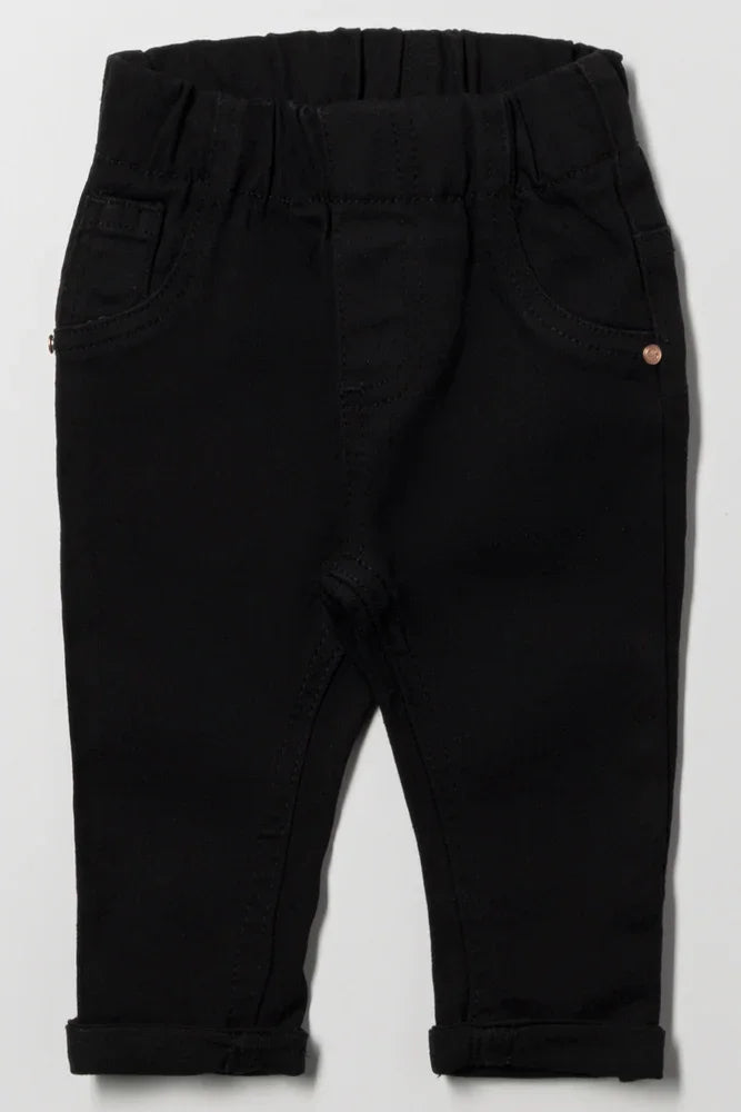 Denim Jeggings Black