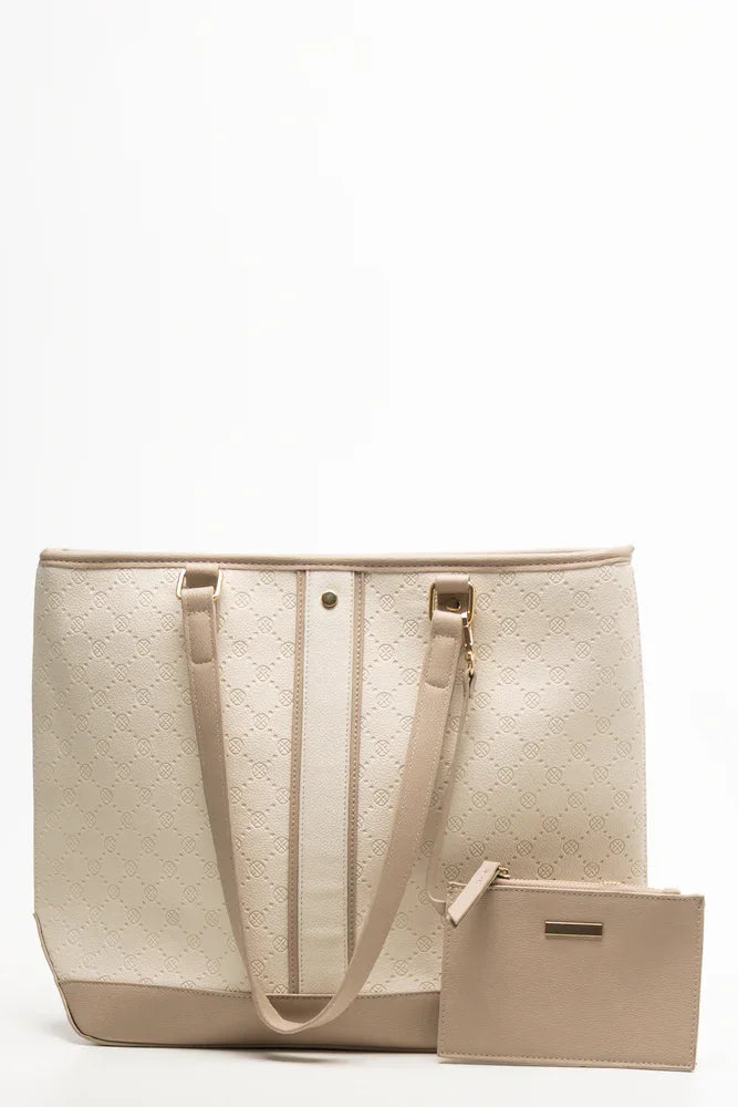 Embossed Tote Bag Natural (2)