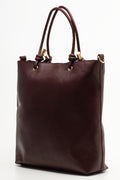 Knot Detail Tote Bag Burgundy (1)