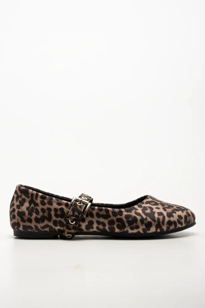 Leopard Print Mary -Jane Pump