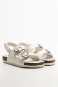 Buckle Sandals White