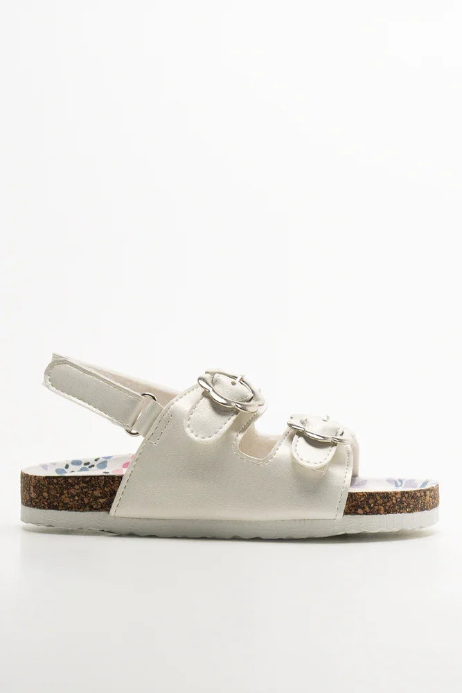 Buckle Sandals White