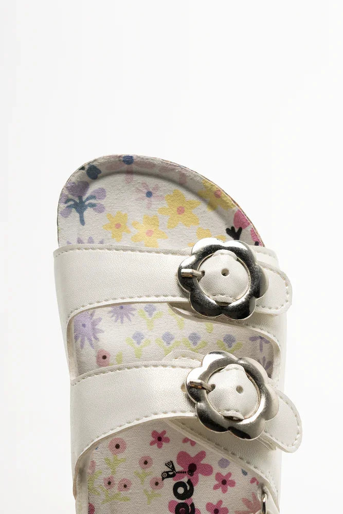 Buckle Sandals White (4)