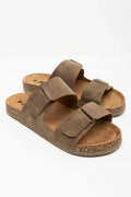 Double Band Sandals Brown