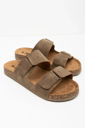 Double Band Sandals Brown