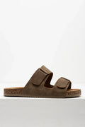 Double Band Sandals Brown (1)