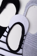 3 Pack Stripe Secret Socks Black (1)