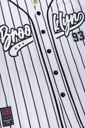 Baseball Button Through Top White (1)