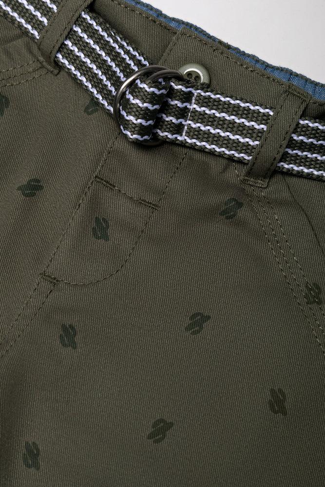 SHORTS CHINO WITH BELT FATIGUE