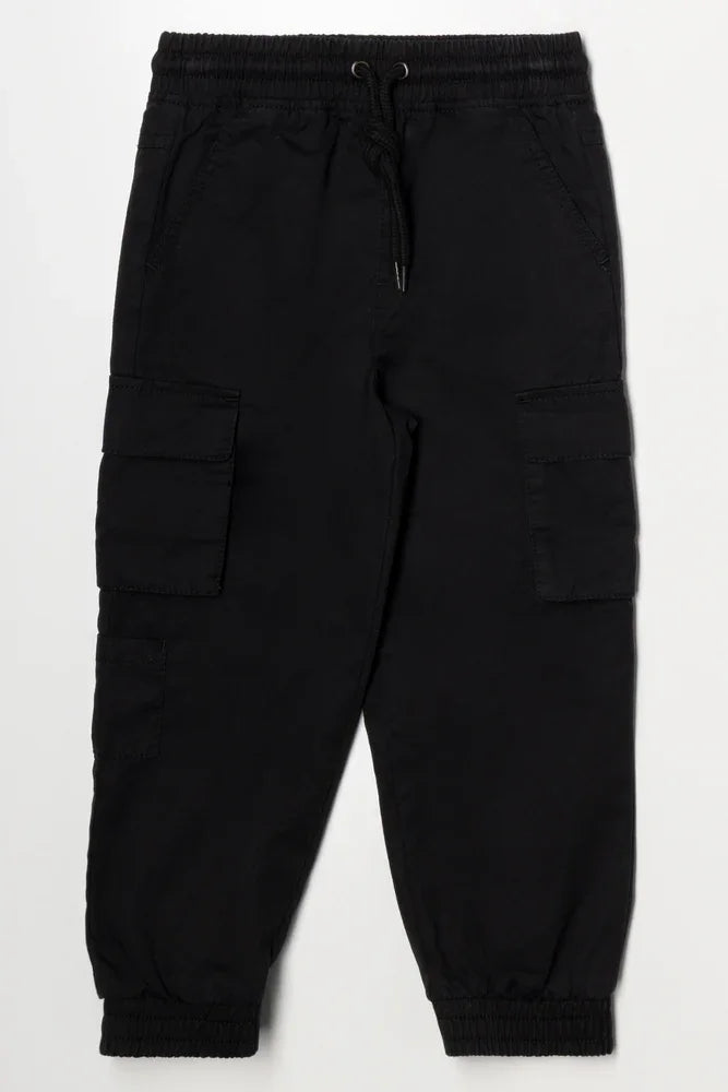Cargo Joggers Black
