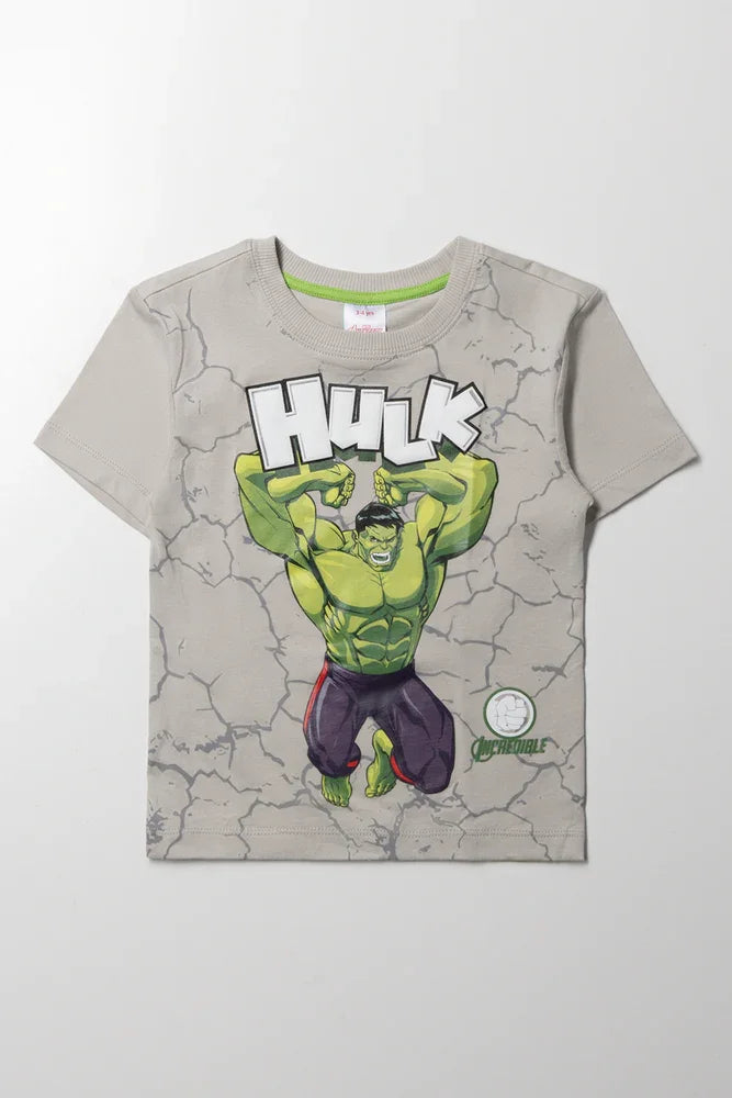 Hulk Short Sleeve T-Shirt Light Grey