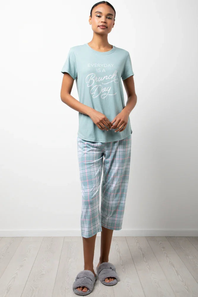 Everyday Is A Brunch Day Capri Pyjamas