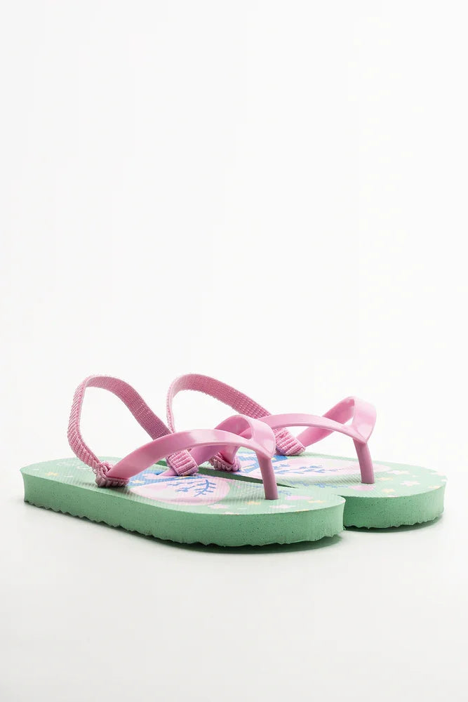 Butterfly Flip Flops Aqua