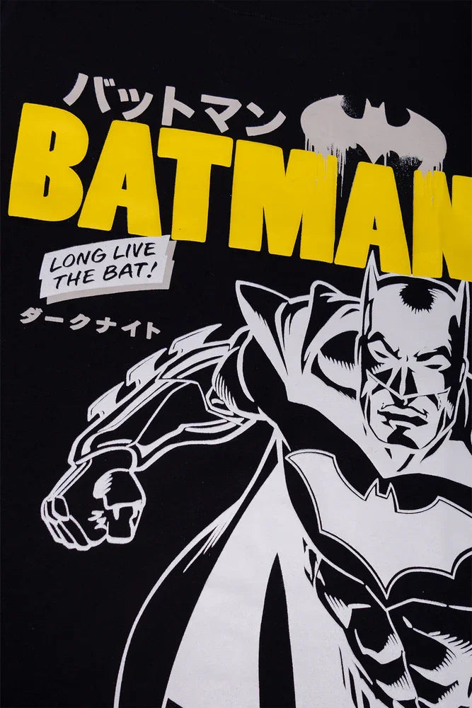 Batman Short Sleeve Pyjamas Black