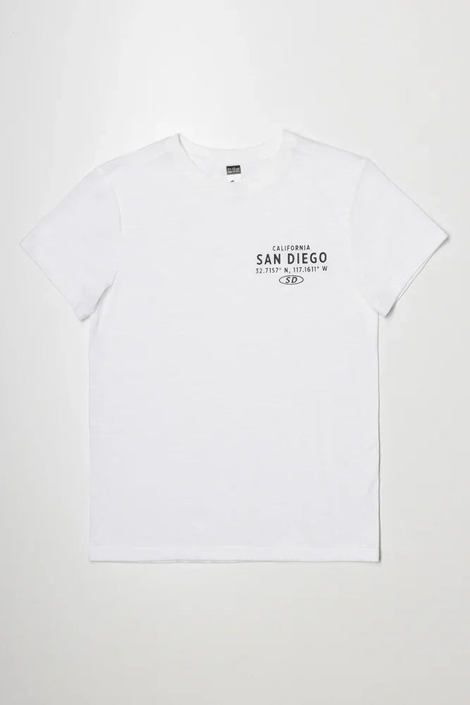 San Diego Short Sleeve T-Shirt White