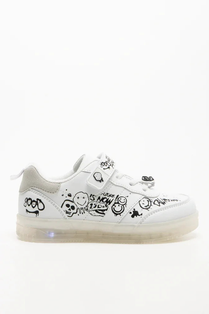 Light Up Sneakers White (1)