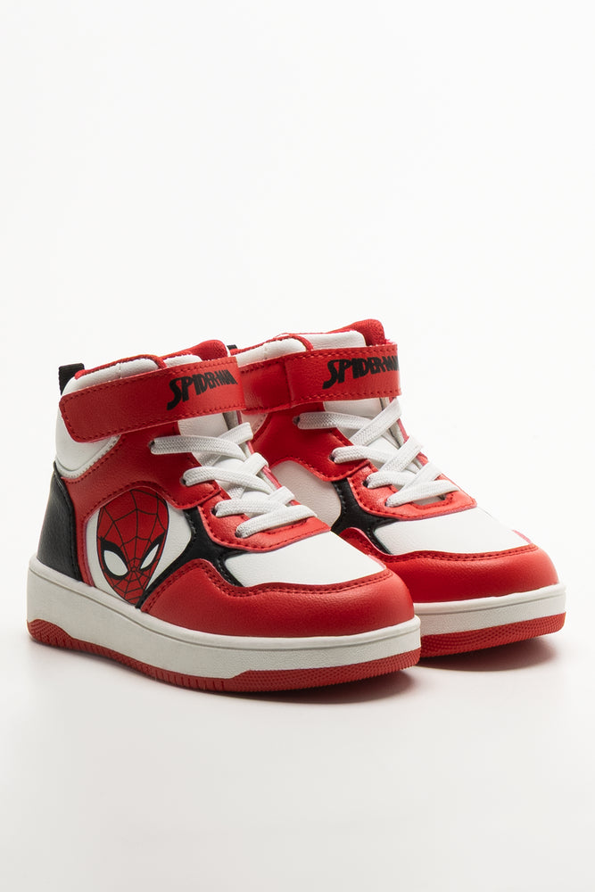 Spider-Man High Top Sneakers Red Shoes Ackermans – Shoes