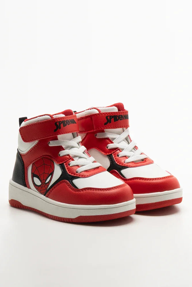 Spider-Man High Top Sneakers Red