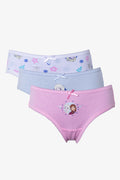 Frozen 3 Pack Panties Purple, Blue And Pink