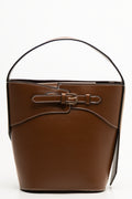 Buckle Bucket Bag Tan