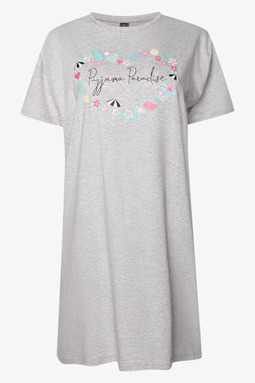 Pyjama Paradise Sleepshirt Grey