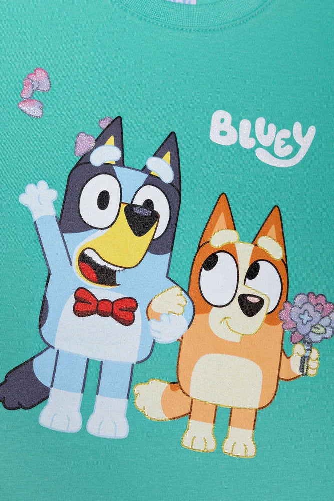 Bluey 3 Pack T-Shirts Blue, Peach And White