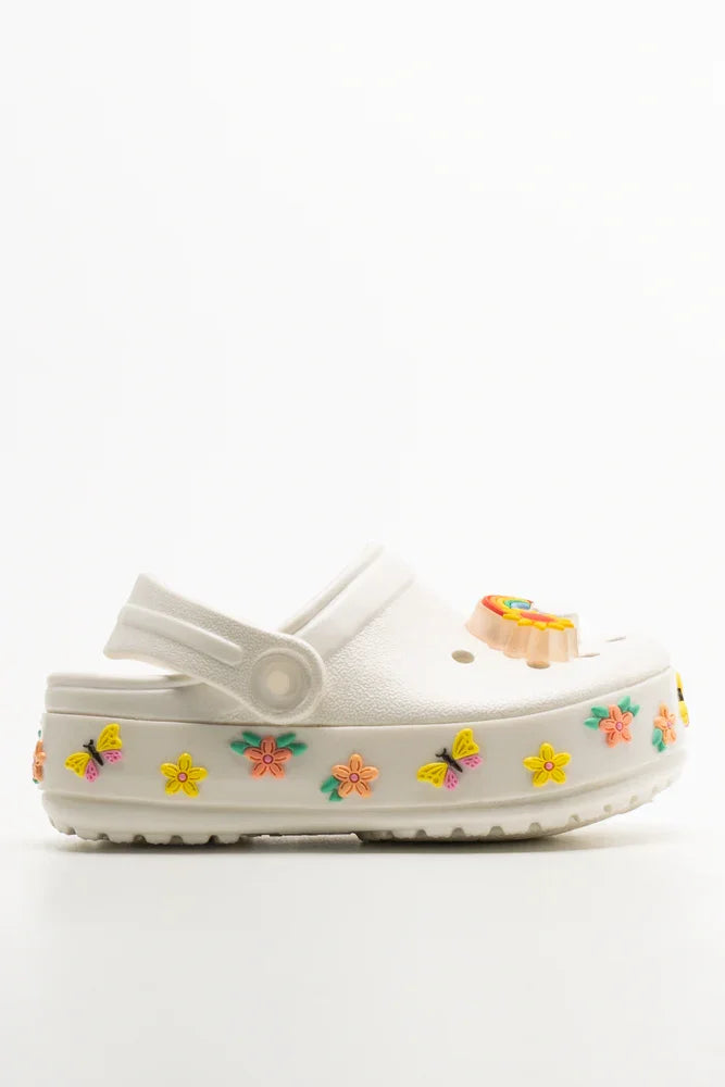 Light Up Garden Clogs White