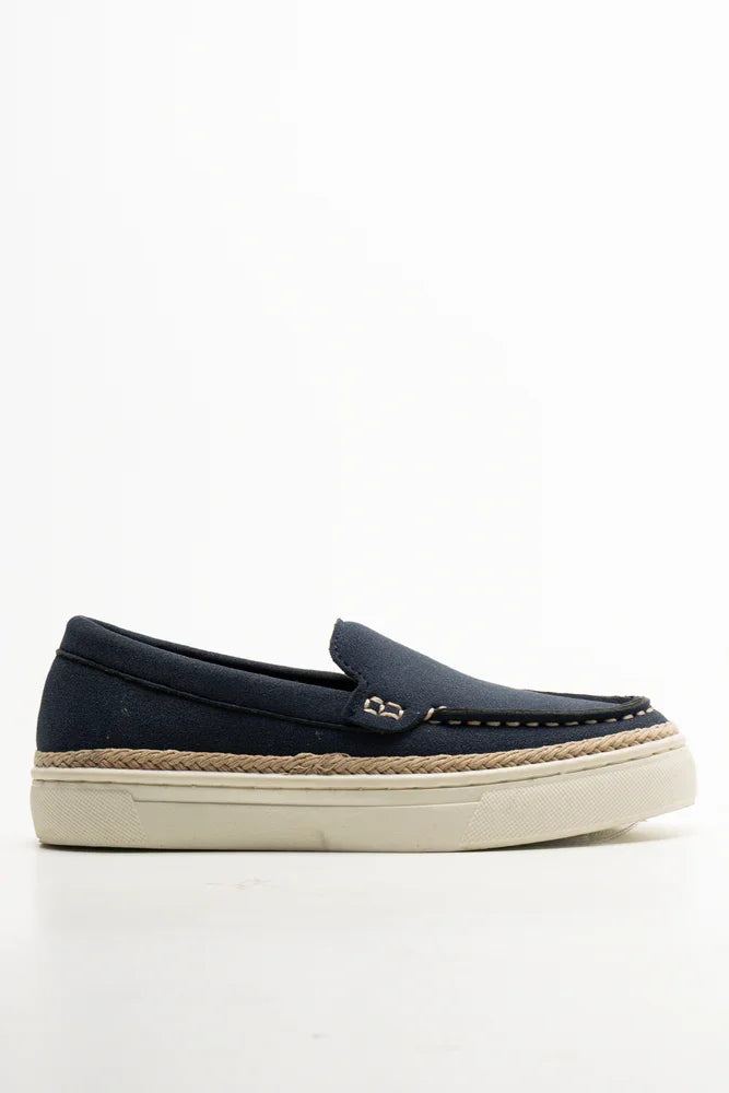 Woven Loafers Navy (1)