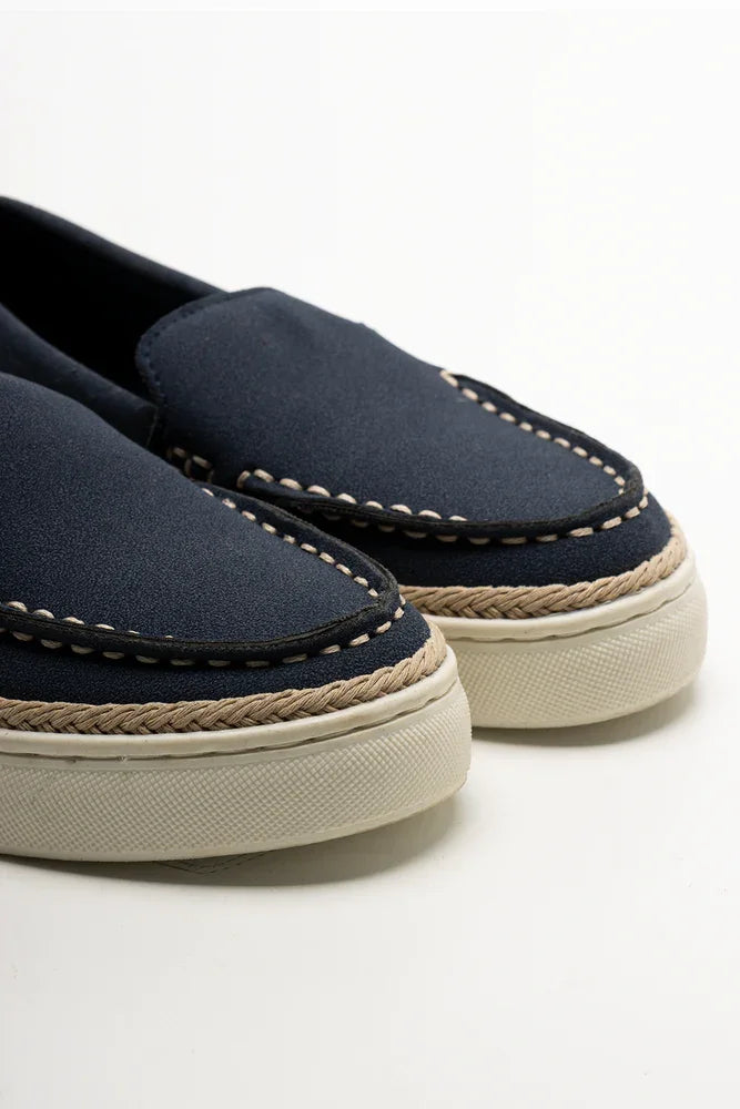 Woven Loafers Navy (2)