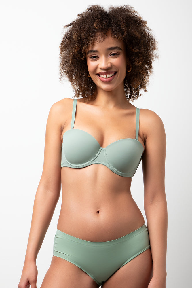 2 Pack Bonded Boyleg Grey And Green