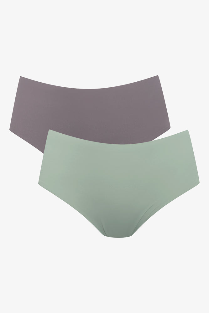 2 Pack Bonded Boyleg Grey And Green