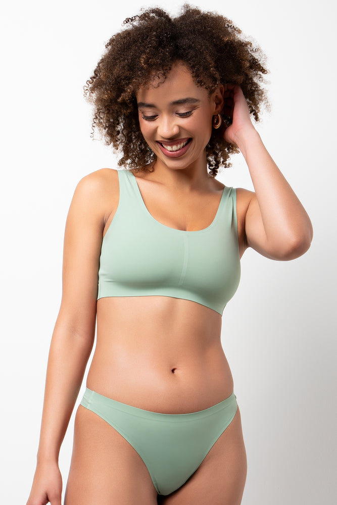 2 Pack Bonded Thongs Grey And Green