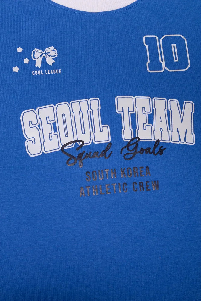 Boxy T-Shirt Blue