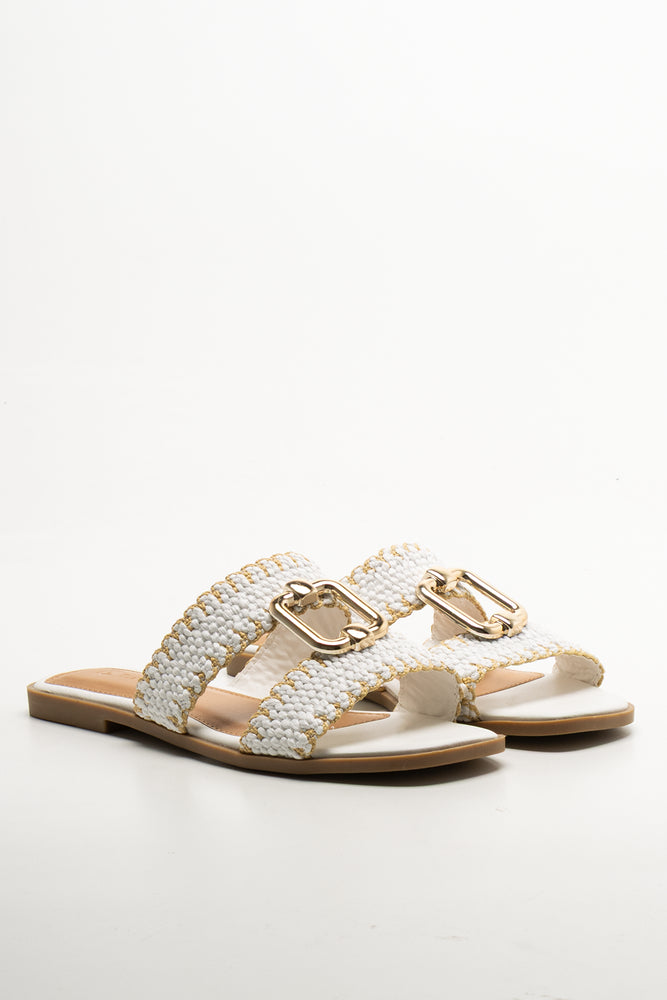 Mule Sandals White