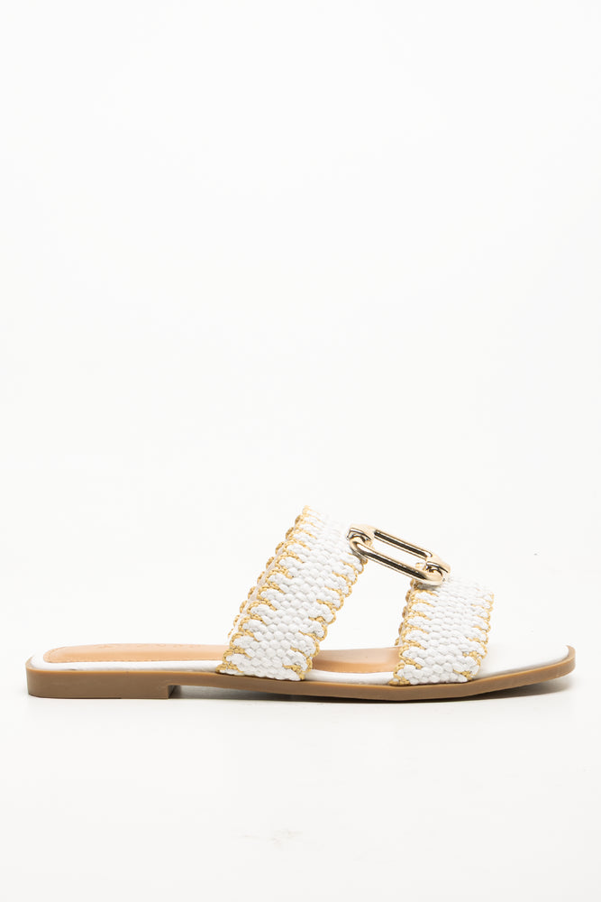 Mule Sandals White