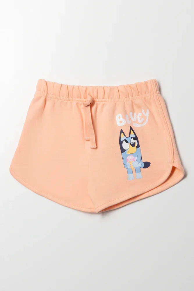 Bluey Shorts Peach