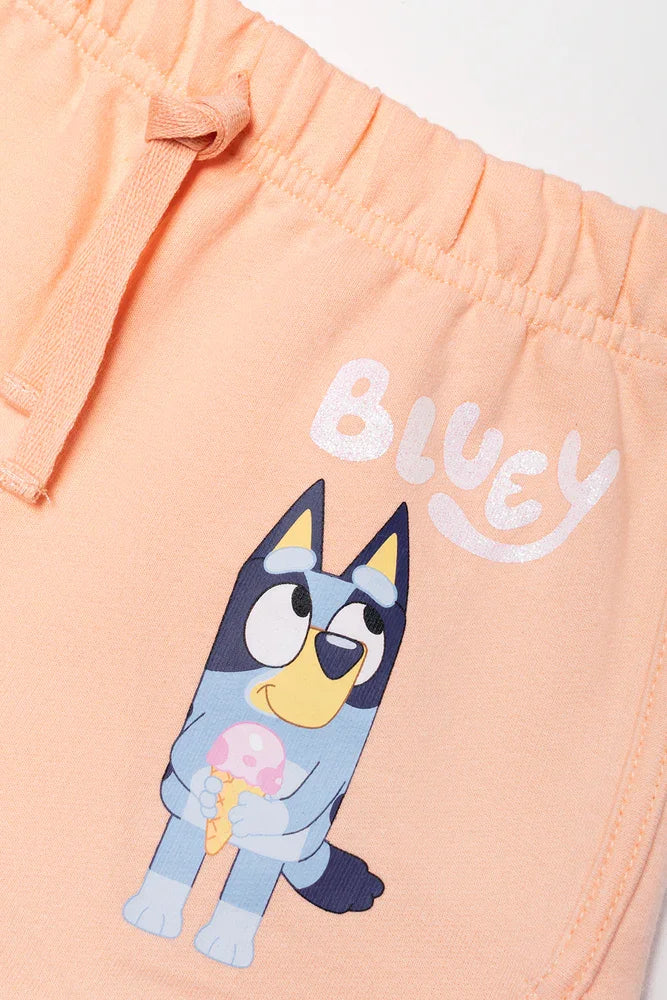 Bluey Shorts Peach