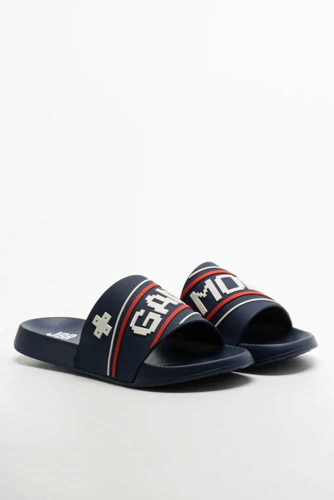 Pool Slides Navy