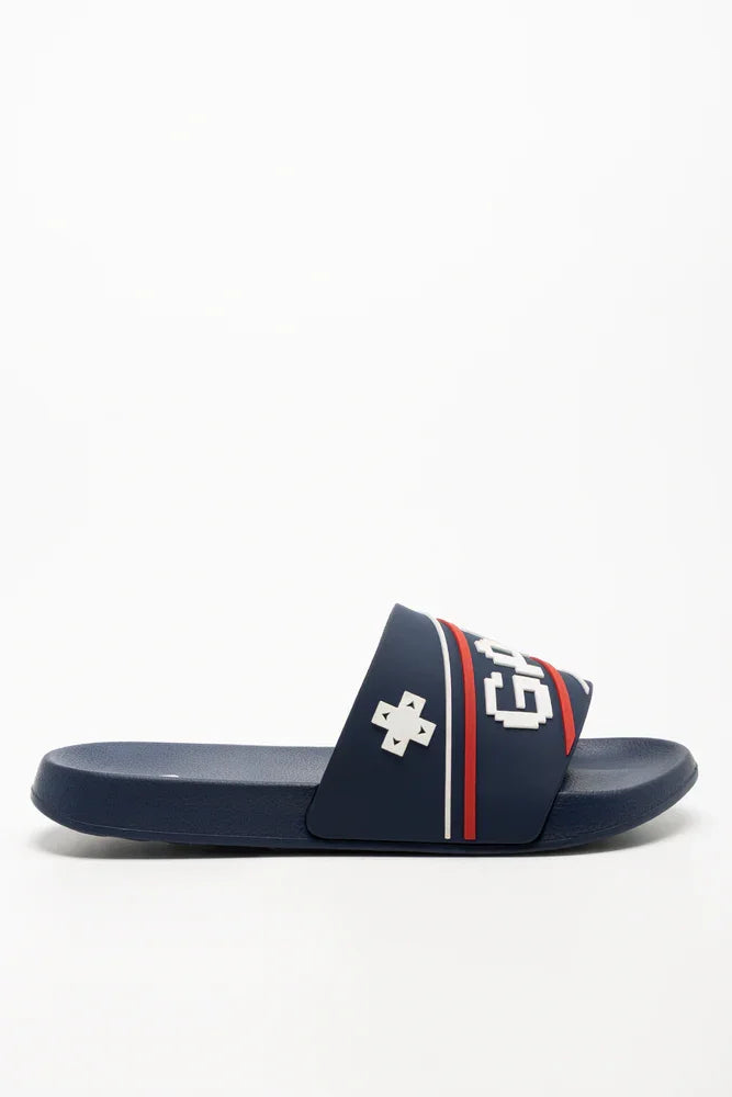 Pool Slides Navy