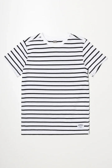 Stripe Short Sleeve T-Shirt Black And White
