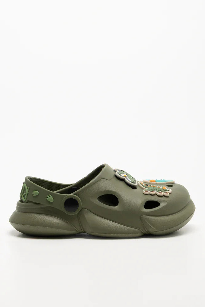 Clogs With Charms Green